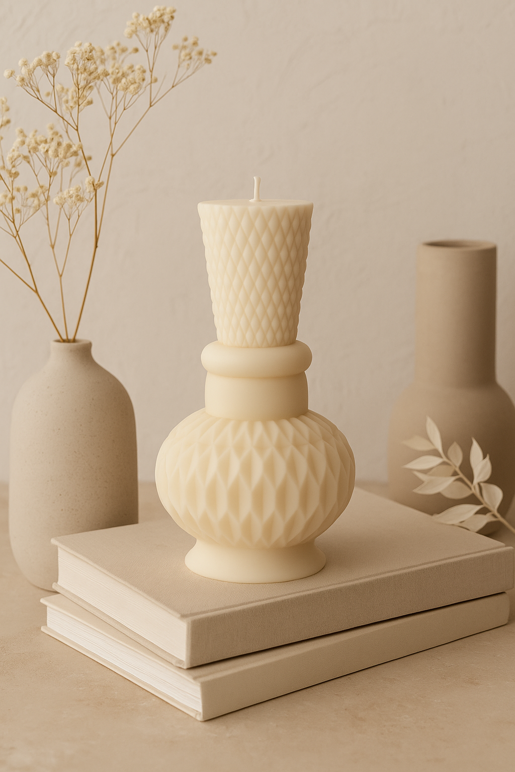 Vase Candle | Sculptural Texture Meets Classic Form