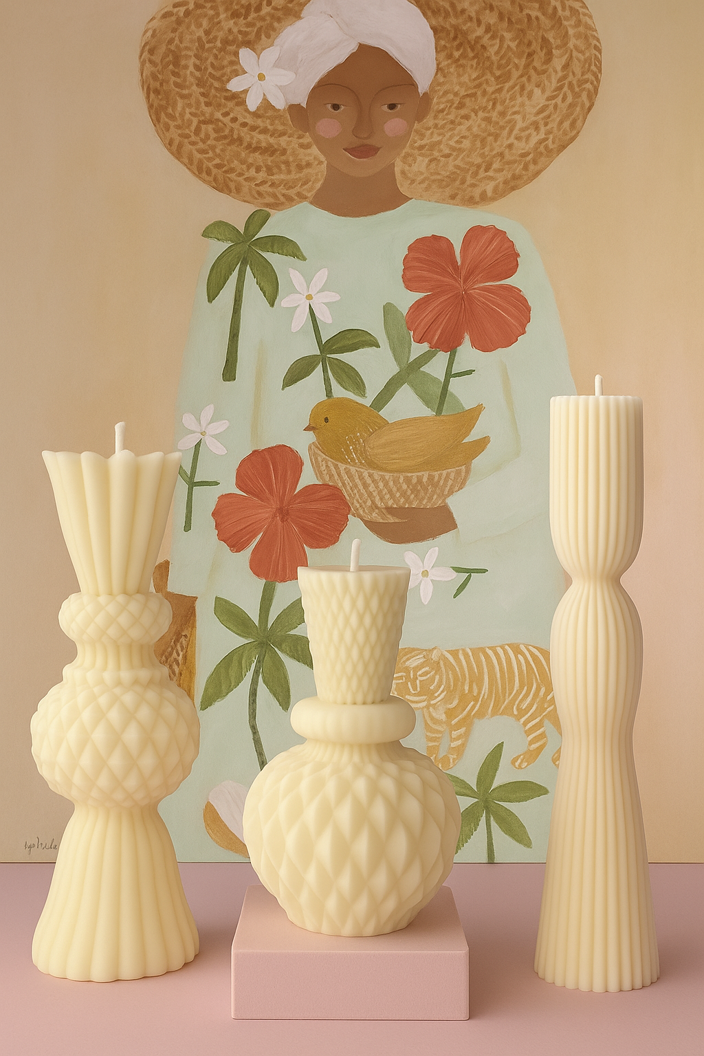 Vase Candle | Sculptural Texture Meets Classic Form