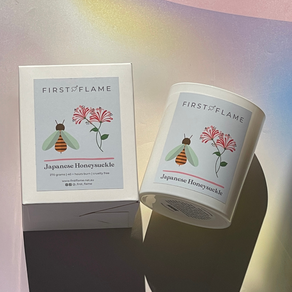 Japanese Honeysuckle Soy Candle – Best Seller | Floral, Sweet, Spring-Inspired Aroma | First Flame