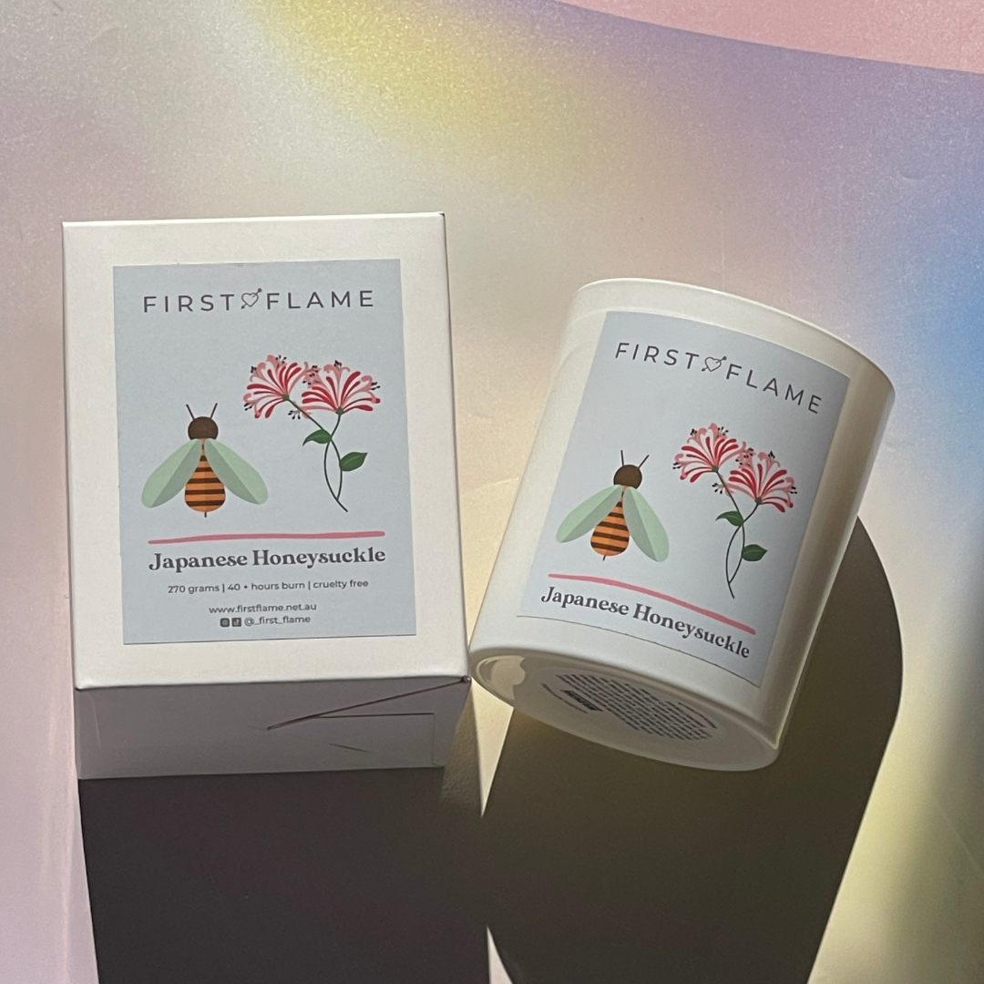 Japanese Honeysuckle Soy Candle – Best Seller | Floral, Sweet, Spring-Inspired Aroma | First Flame